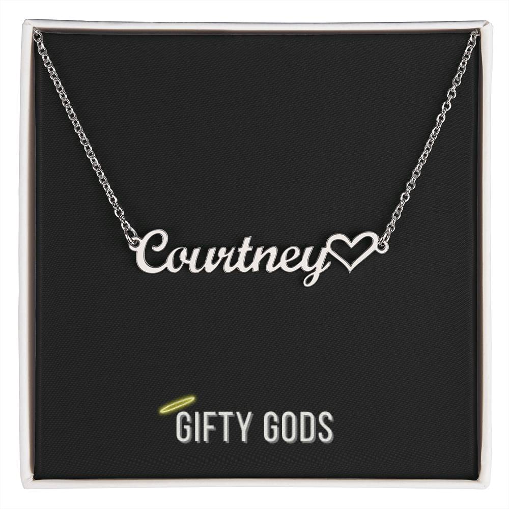 Beautiful Custom Name Necklace with Heart