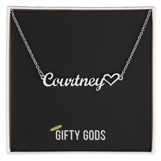 Beautiful Custom Name Necklace with Heart